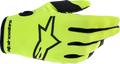 ALPINESTARS Radar Gloves - Fluo Yellow/Black - 2XL 3561823-551-2X