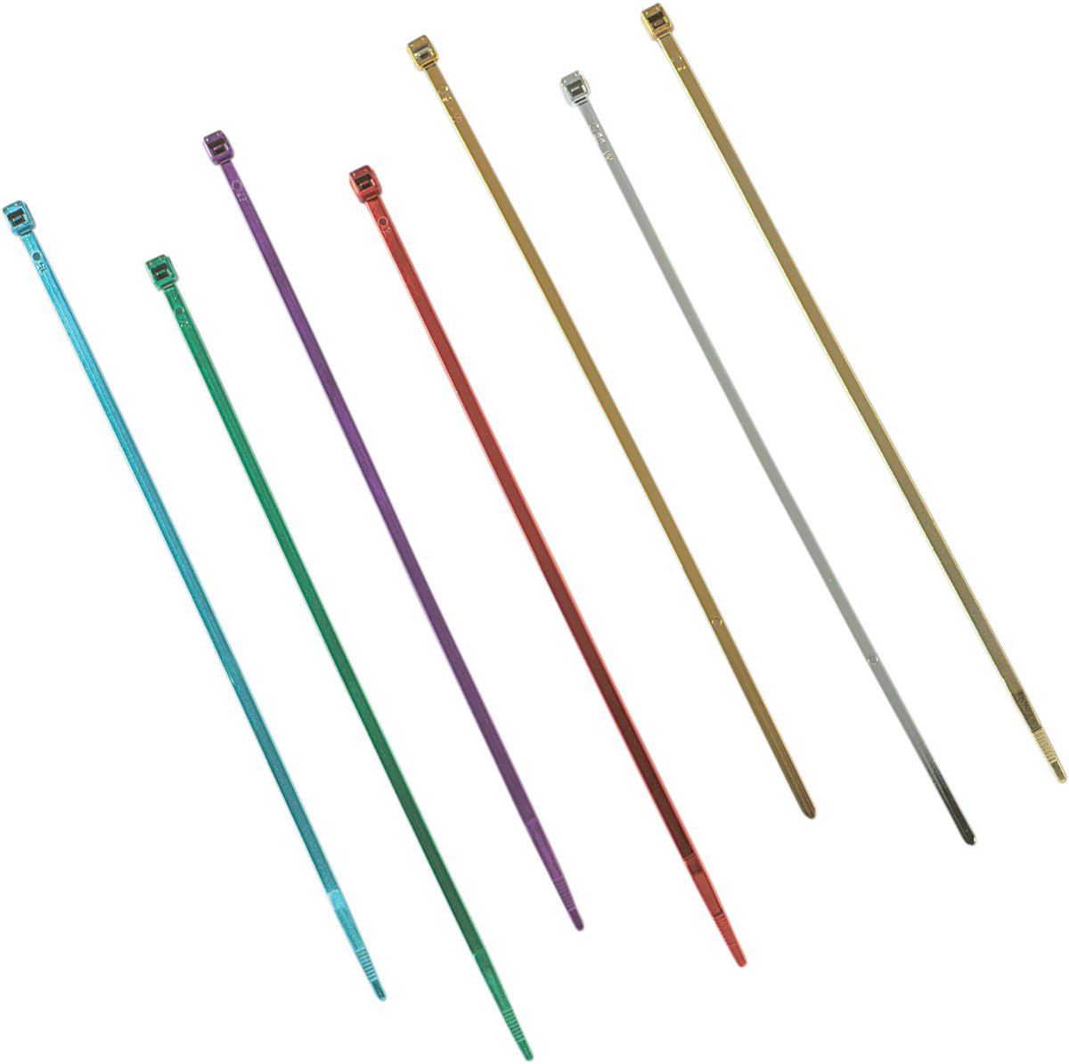 DRAG SPECIALTIES Cable Tie - 7" - Chrome - 10-Pack 10-6010C-10-HC3