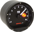 KOSO NORTH AMERICA TNT-01R Tachometer with Shift Light - 10,000 RPM - Black Casing/Black Face - 3.41" BA035130