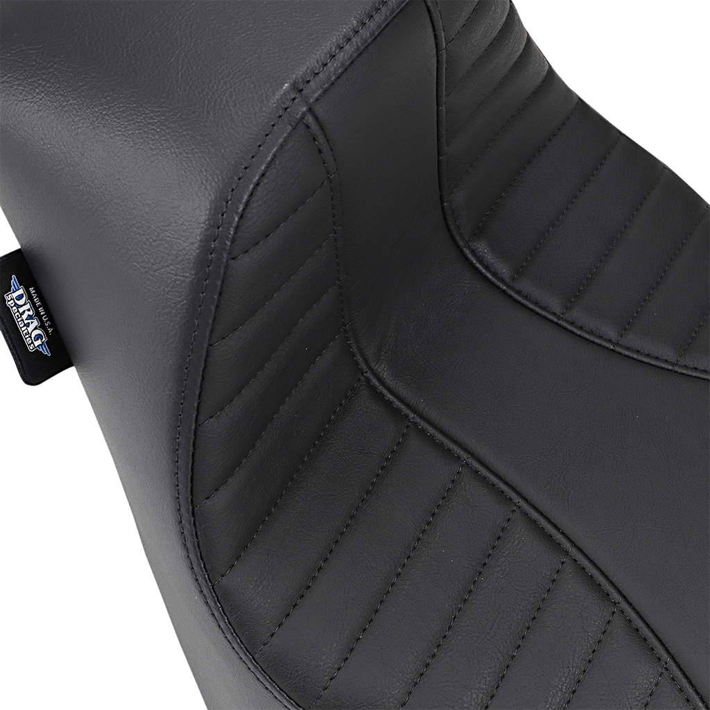 DRAG SPECIALTIES EZ-Solo Seat - Scorpion Stitch - Vinyl - FL/FX '18-'22 ACT EZ-ON STYLE 0802-1150