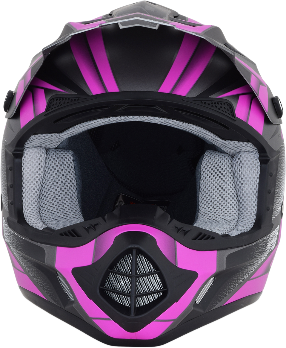 AFX FX-17 Helmet - Force - Frost Gray/Fuchsia - XL 0110-5212