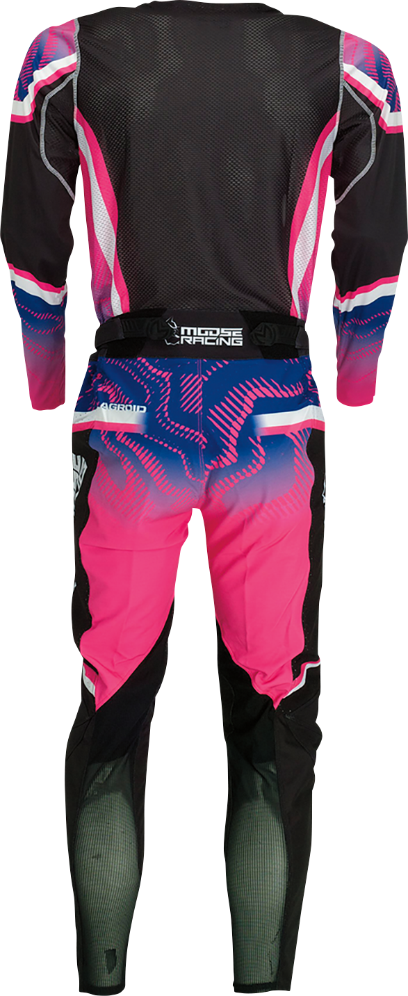 MOOSE RACING Agroid Jersey - Pink/Purple/Black - Small 2910-7396
