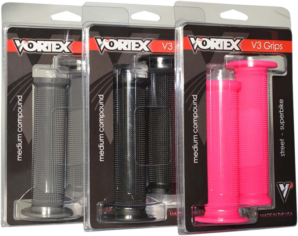 VORTEX V3 Black Superbike Grips  GR101