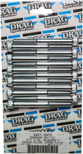 DRAG SPECIALTIES Crankcase Knurled Bolt Kit - Chrome - M8 MK778