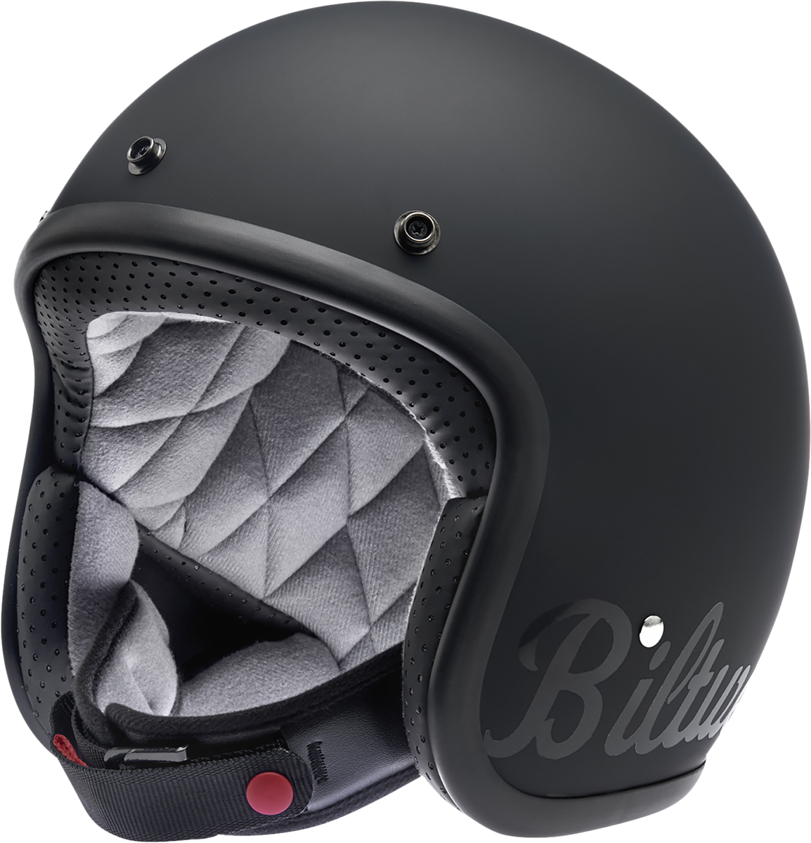 BILTWELL Bonanza Helmet - Flat Black Factory - Large 1001-638-204
