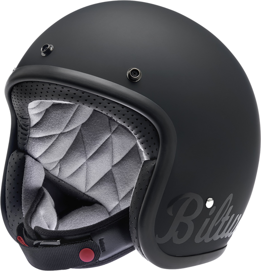 BILTWELL Bonanza Helmet - Flat Black Factory - Large 1001-638-204