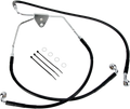 DRAG SPECIALTIES Brake Line - Front (Lower/Upper) - Black 620085-BLK