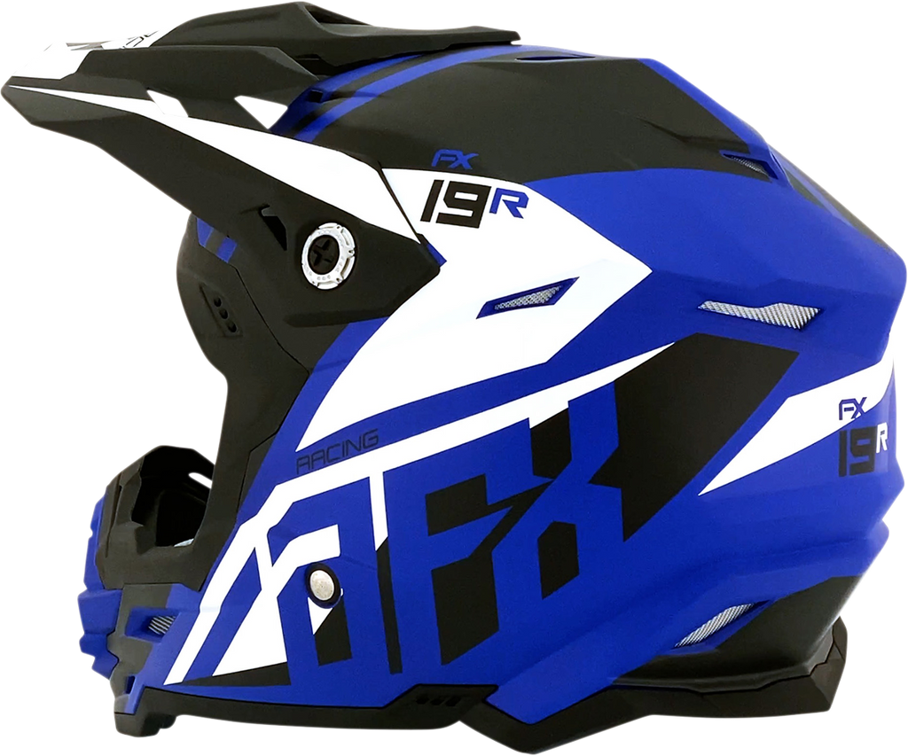 AFX FX-19R Helmet - Racing - Matte Blue - Large 0110-7070