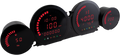 KOSO NORTH AMERICA HD-03L Four-Piece Gauge Kit - Red Display N/F 21 AND LATER MODELS BA064920