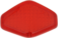 DRAG SPECIALTIES Diamond Light Lens - Red 12-6034RL-HC3