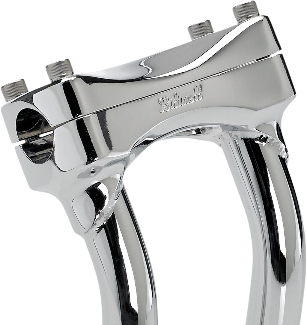 BILTWELL Risers - Murdock - Oversized - Pullback - 8" - Chrome 6414-105-08