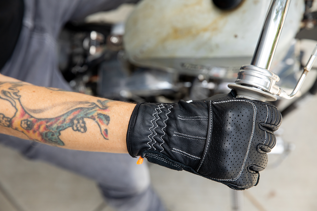 BILTWELL Borrego Gloves - Black/Cement - Small 1506-0104-302