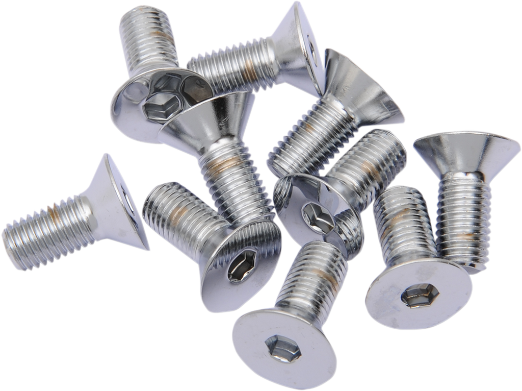 DRAG SPECIALTIES 5/16X24X3/4 Chrome Flat Head MPB582