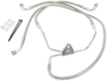 DRAG SPECIALTIES Brake Line - Front - +10" - Touring - Stainless Steel 660411-10