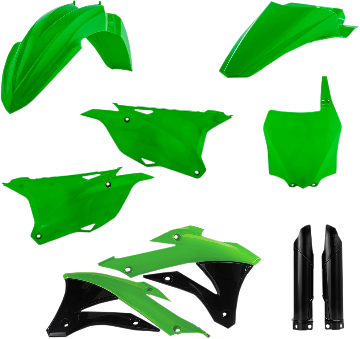 ACERBIS Full Replacement Body Kit - OEM Green/Black 2374116812