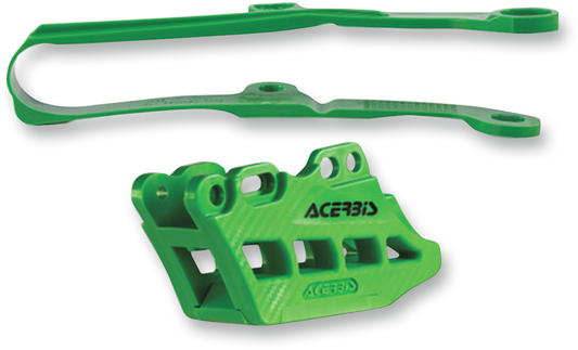 ACERBIS Chain Guide 2.0 and Slider Kit - Kawasaki KX250F/450F - Green 2449450006