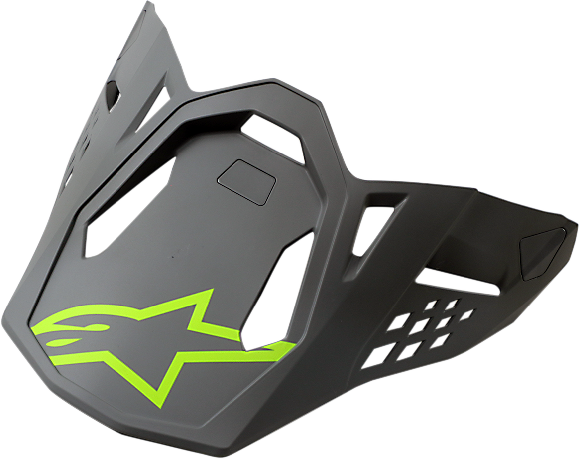 ALPINESTARS Supertech M8 Visor - Radium - Matte Black/Mid Gray/Yellow Fluo 8981519-9004