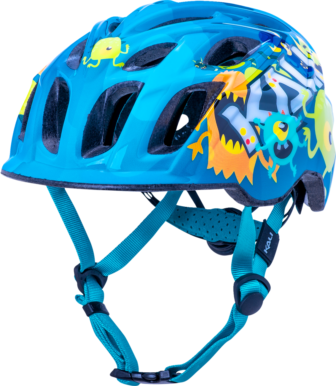 KALI Child Chakra Helmet - Monsters - Blue - XS 221020414