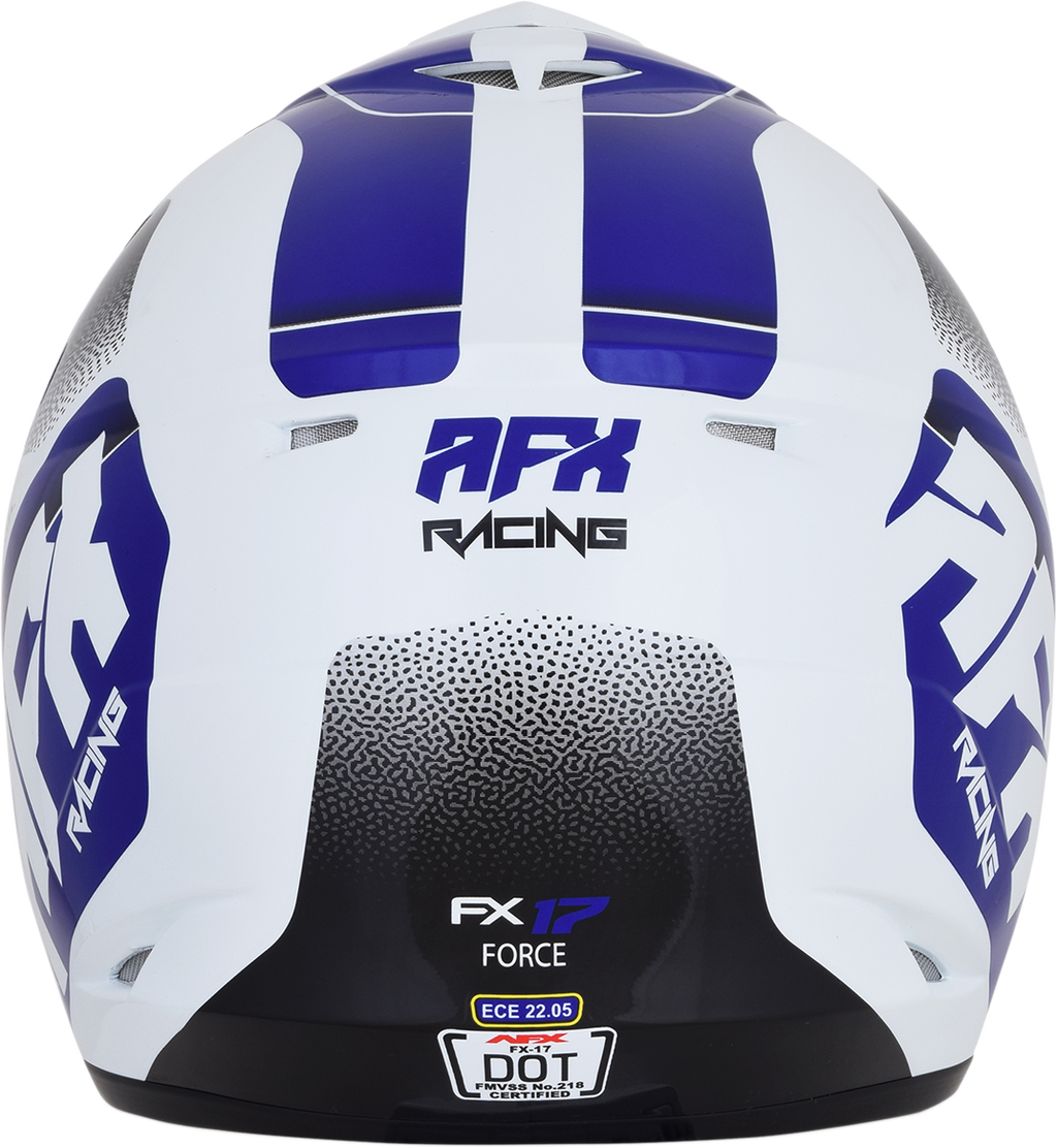 AFX FX-17 Helmet - Force - Pearl White/Blue - Medium 0110-5239