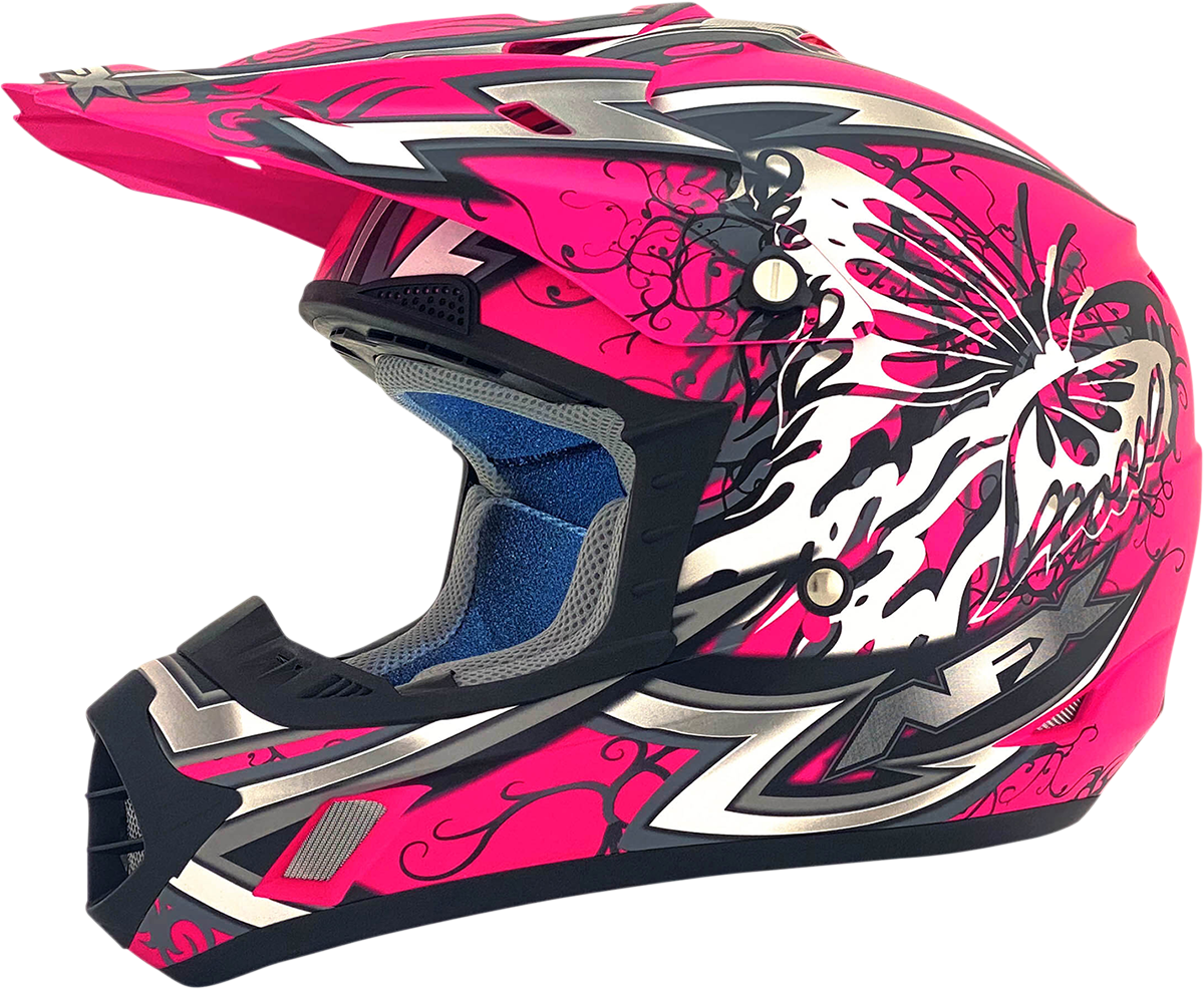 AFX Fx-17y Helmet - Butterfly - Matte Hot Pink - Medium 0111-1379