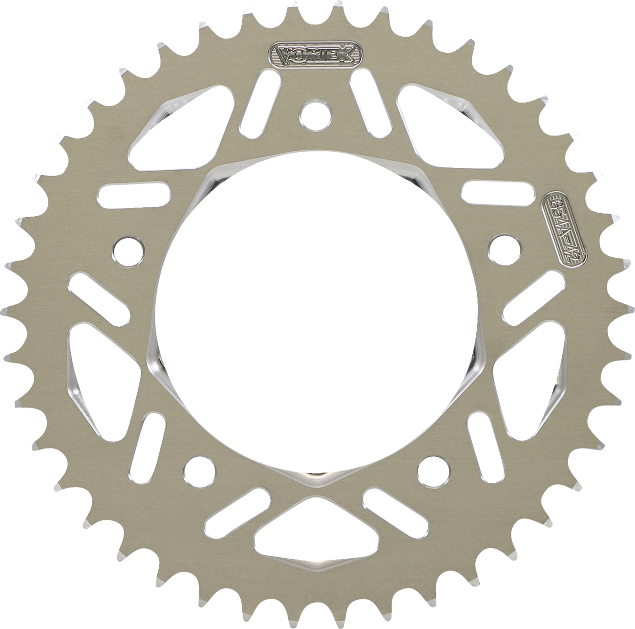 VORTEX Aluminum Sprocket - Silver - Rear - 42 Tooth 654A-42