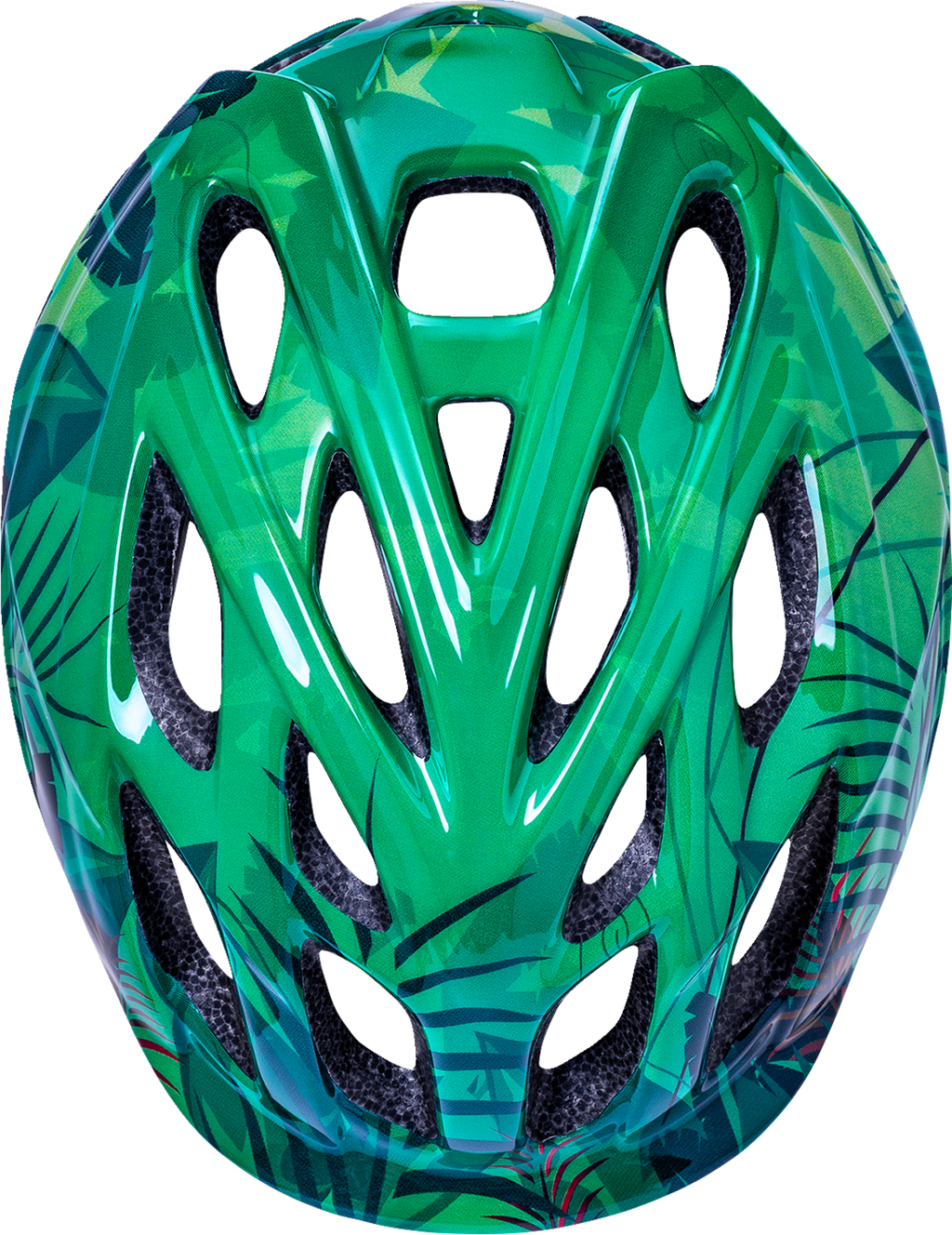 KALI Child Chakra Lighted Helmet - Jungle - Gloss Green - Small 221022215