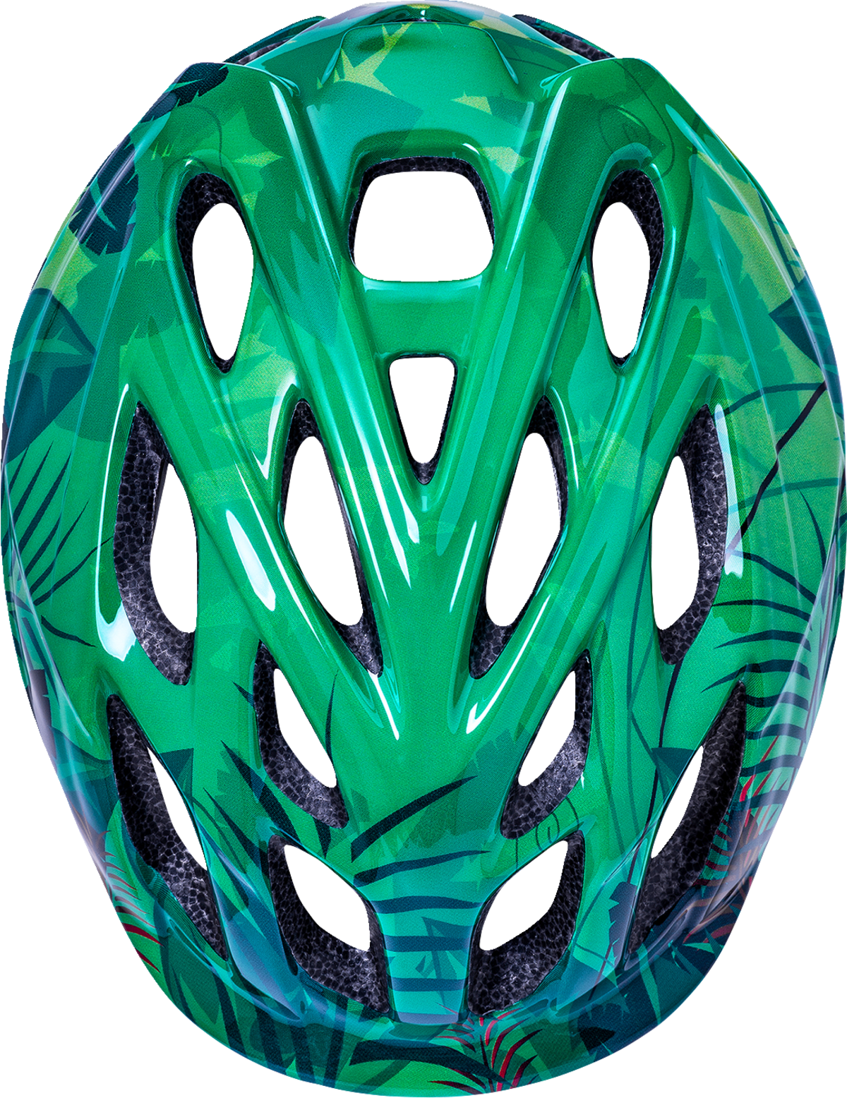 KALI Child Chakra Lighted Helmet - Jungle - Gloss Green - Small 221022215