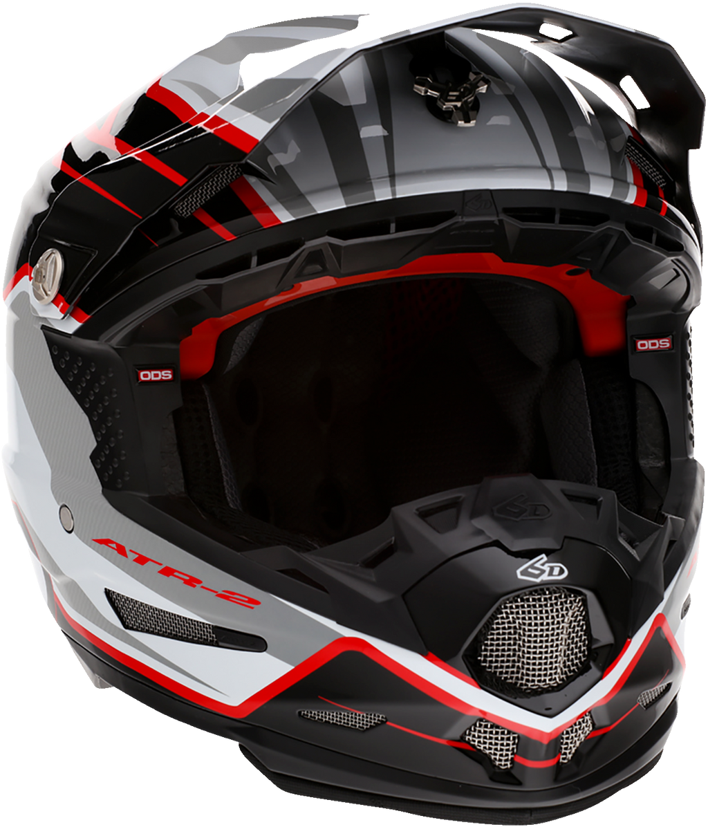 6D ATR-2 Helmet - Phase - White/Red - Small 12-2835