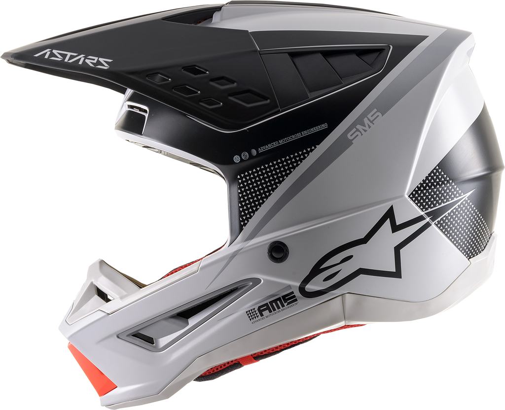 ALPINESTARS SM5 Helmet - Rayon - Gray/Black/Silver - Medium 8304121-928-MD