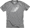100% Tech Helix T-Shirt - Heather Gray - Small 35016-188-10