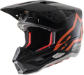 ALPINESTARS SM5 Helmet - Compass - Matte Black/Orange Fluo - 2XL 8303321-1149-2X