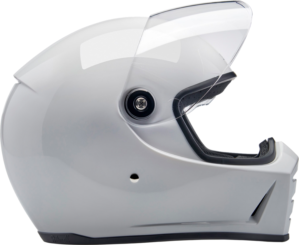 BILTWELL Lane Splitter Helmet - Gloss White - Large 1004-104-504