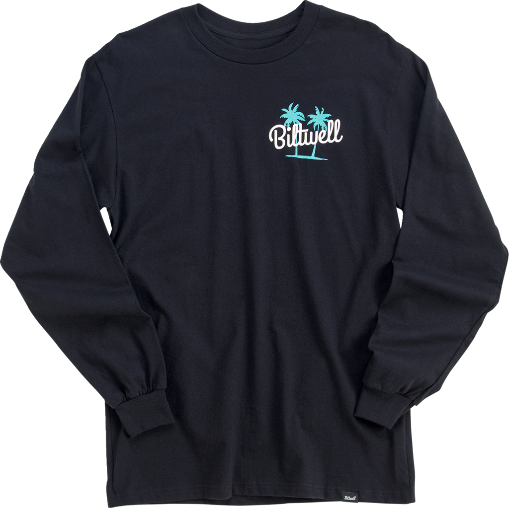 BILTWELL Palms Long-Sleeve T-Shirt - Black - XL 8104-081-005