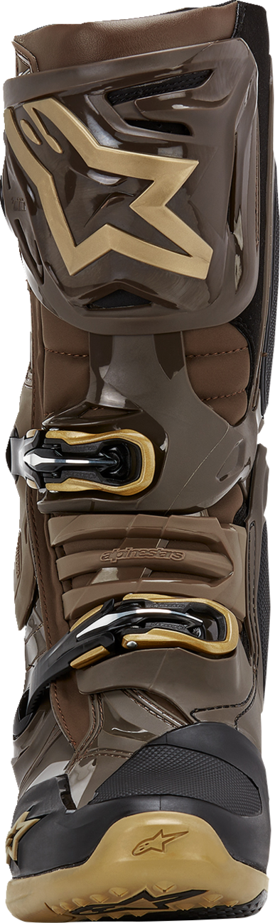 ALPINESTARS Limited Edition Squad '23 Tech 10 Boots - Brown/Gold - US 8 2010020-839-8