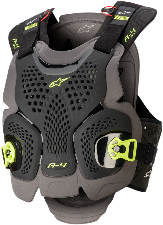 ALPINESTARS A-4 Max Chest Protector - Black/Yellow - XS/S 67015201155XS/S