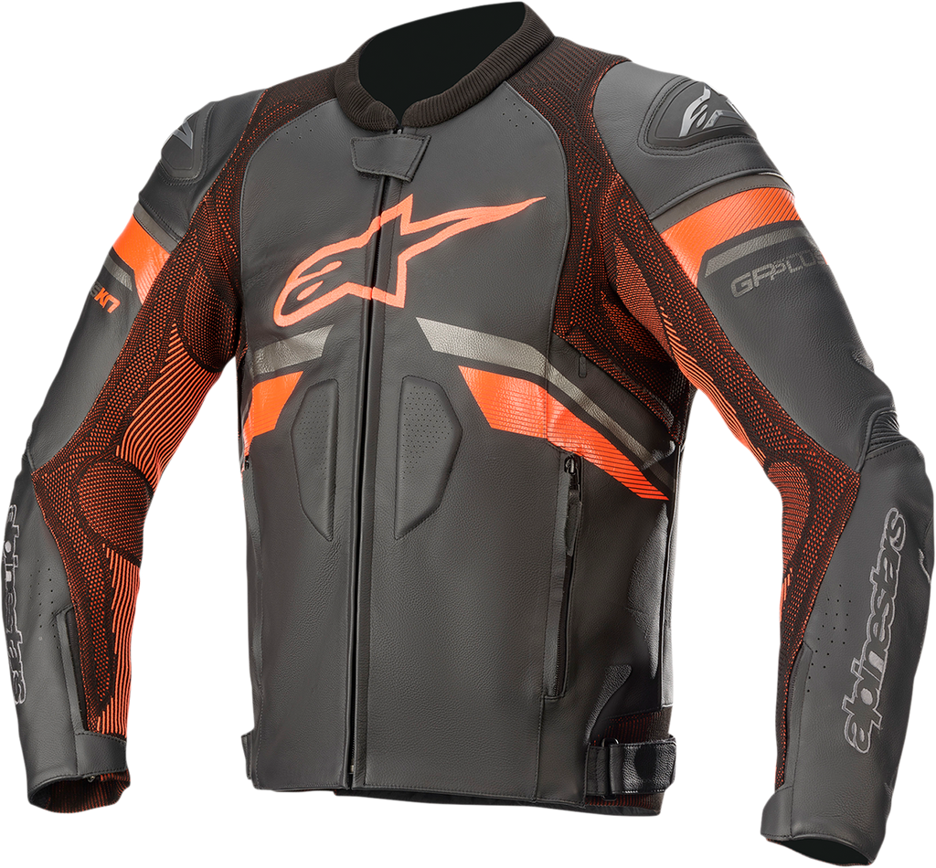 ALPINESTARS GP Plus R v3 Rideknit® Leather Jacket - Black/Red Fluo - US 42 / EU 52 3100321-1030-52