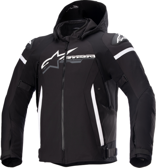 ALPINESTARS Zaca Waterproof Jacket - Black/White - Small 3206423-12-S