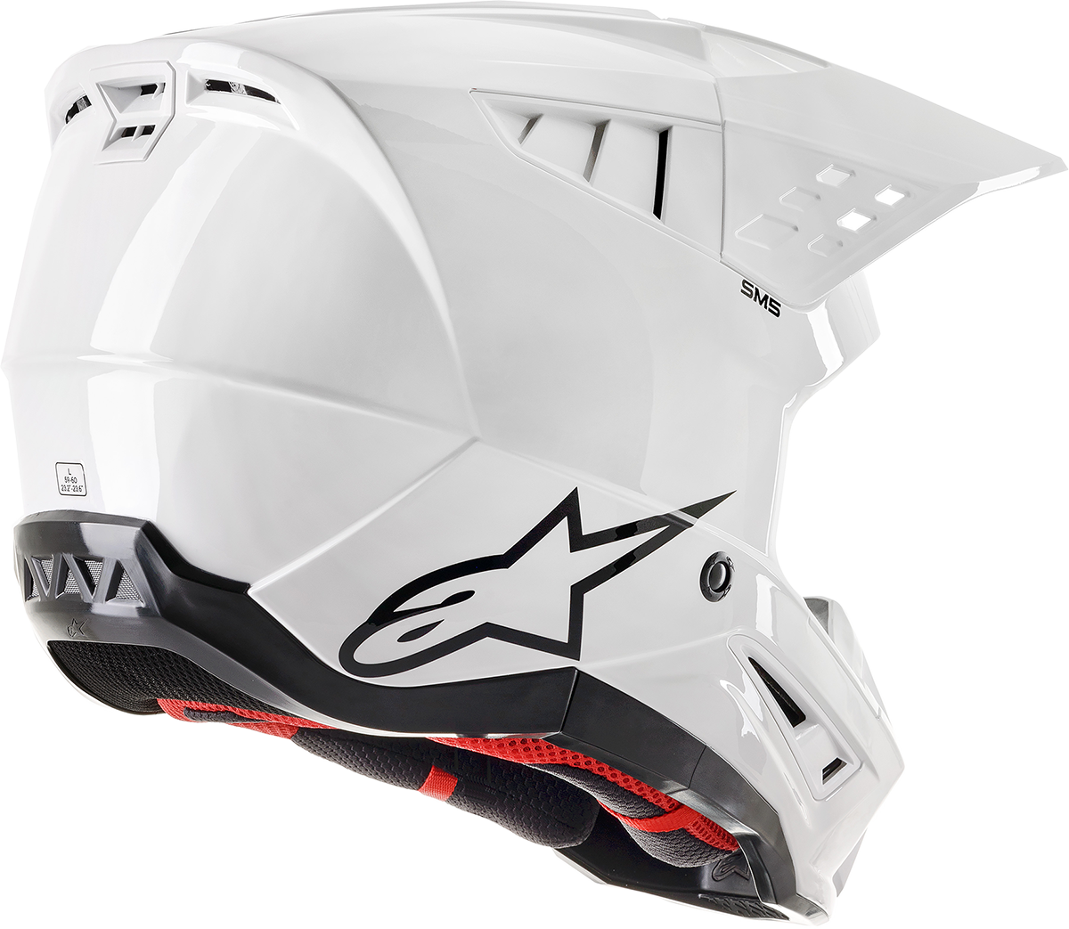 ALPINESTARS SM5 Helmet - Solid - Gloss White - 2XL 8303121-2180-2X