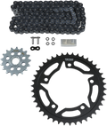 VORTEX Chain Kit - Black - Suzuki - GSX-S 750/Z NOT FOR 15-16 GSX-S750 CK6415