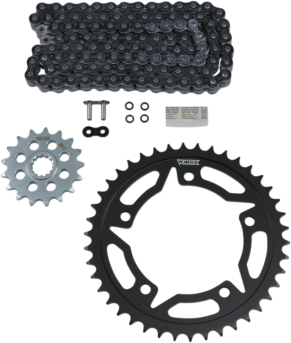 VORTEX Chain Kit - Black - Suzuki - GSX-S 750/Z NOT FOR 15-16 GSX-S750 CK6415