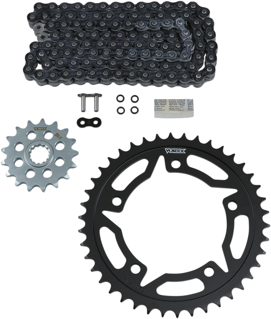 VORTEX Chain Kit - Black - Suzuki - GSX-S 750/Z NOT FOR 15-16 GSX-S750 CK6415