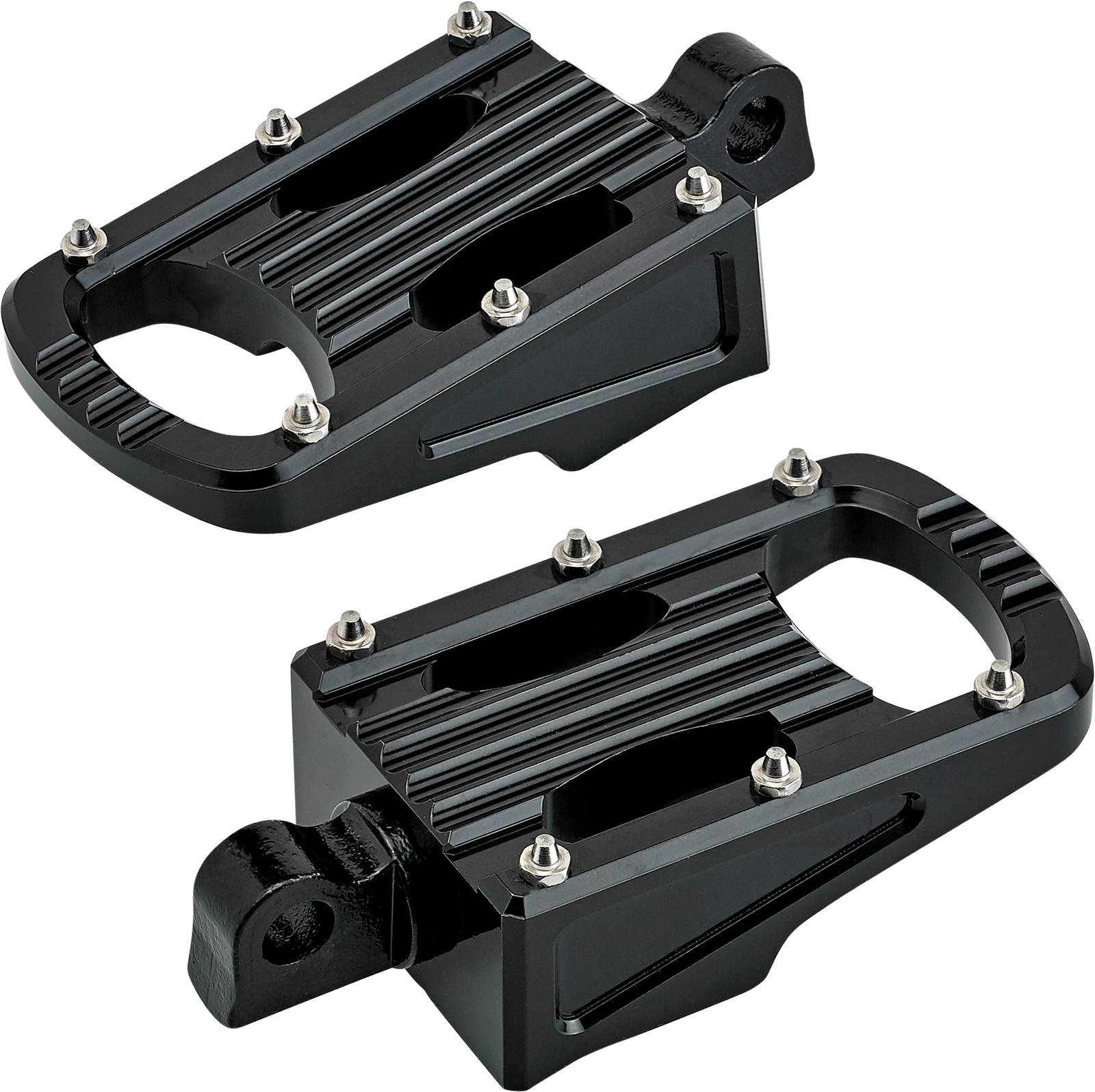 BILTWELL Punisher Footpeg - Classic - Black 7005-203-01