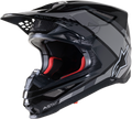 ALPINESTARS Supertech M10 Helmet - Meta 2 - MIPS® - Black/Gray/Gloss - XL 8300422-1195-XL