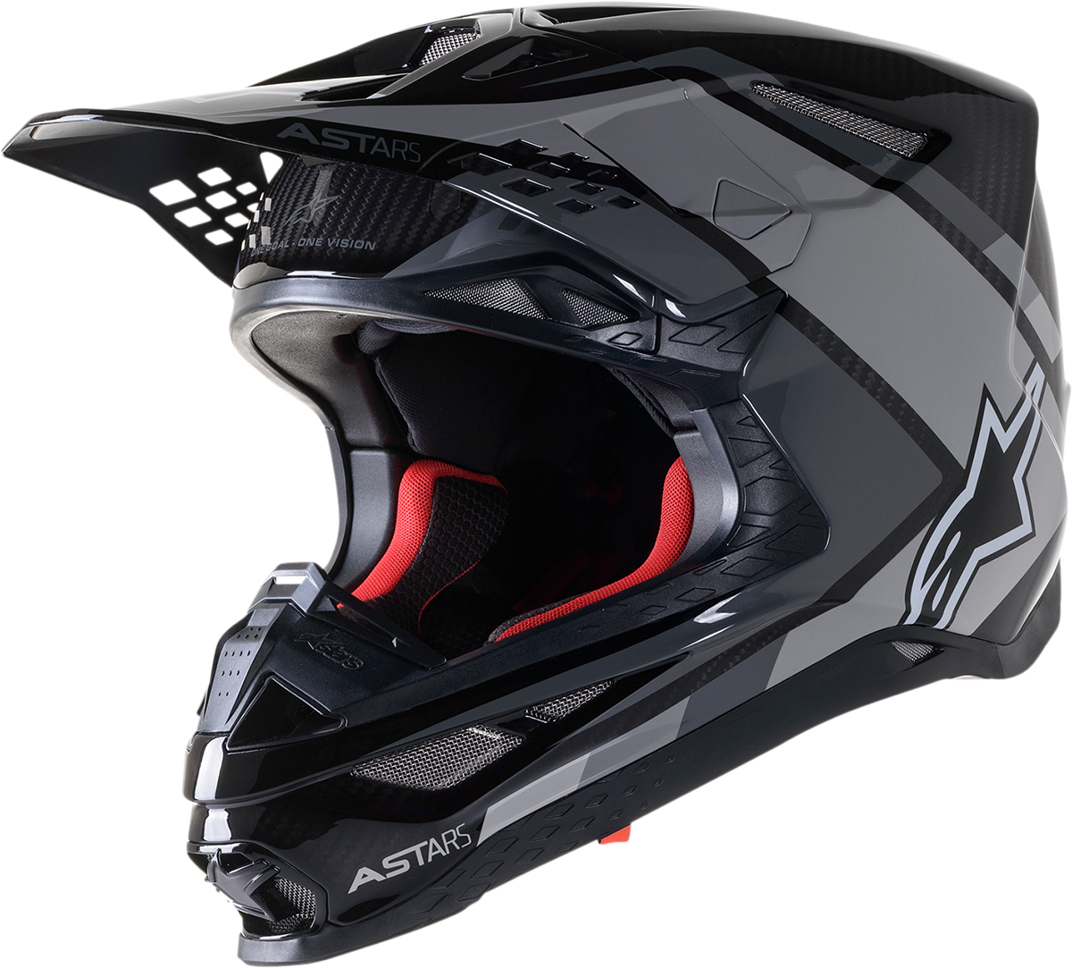 ALPINESTARS Supertech M10 Helmet - Meta 2 - MIPS® - Black/Gray/Gloss - Large 8300422-1195-LG