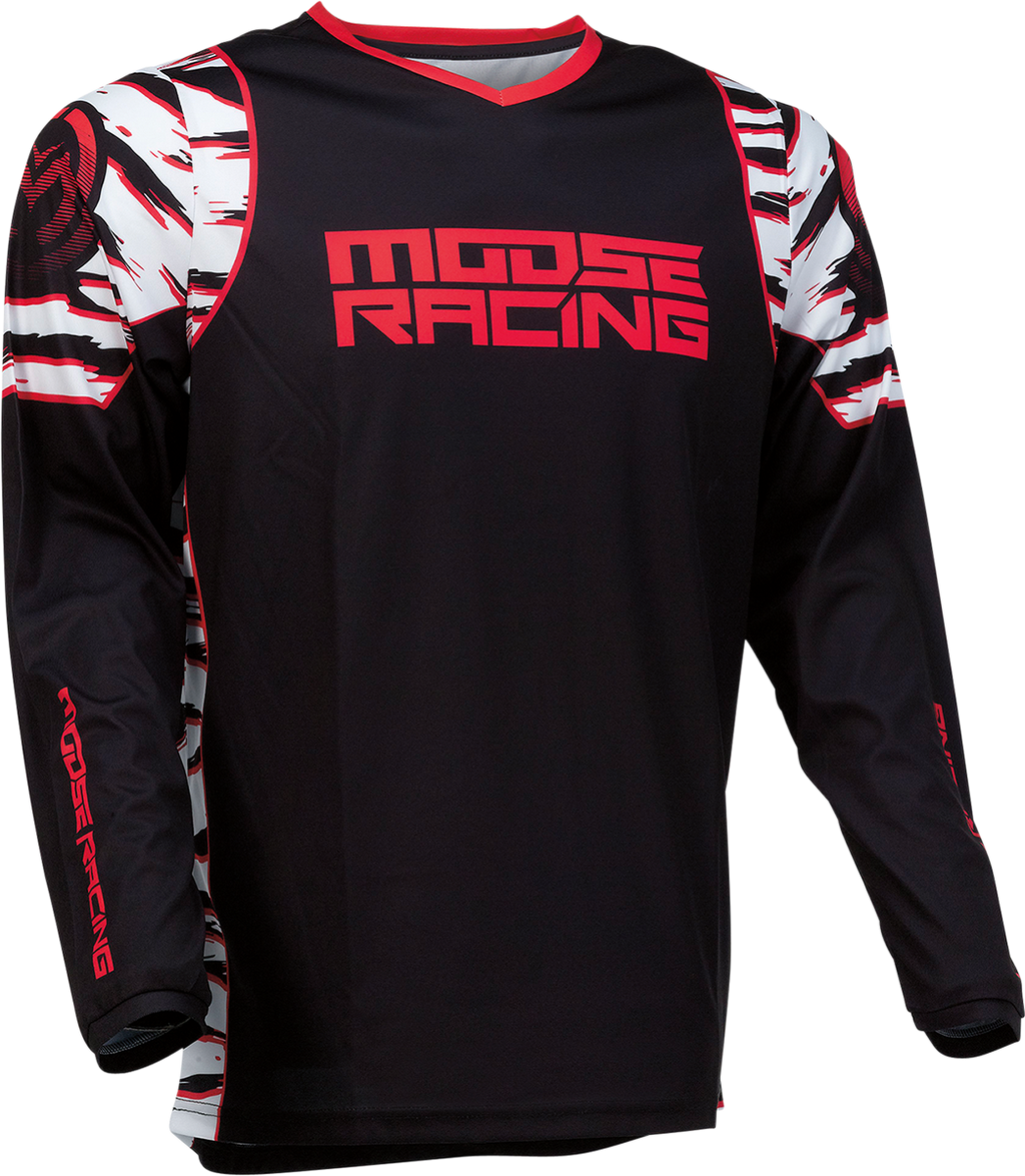 MOOSE RACING Qualifier Jersey - Black/Red - 3XL 2910-6979