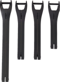 MOOSE RACING Qualifier Boot Strap Kit - Black - Size 7-9 3430-1011