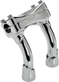 BILTWELL Risers - Murdock - Pullback - 6" - Chrome 6404-105-06