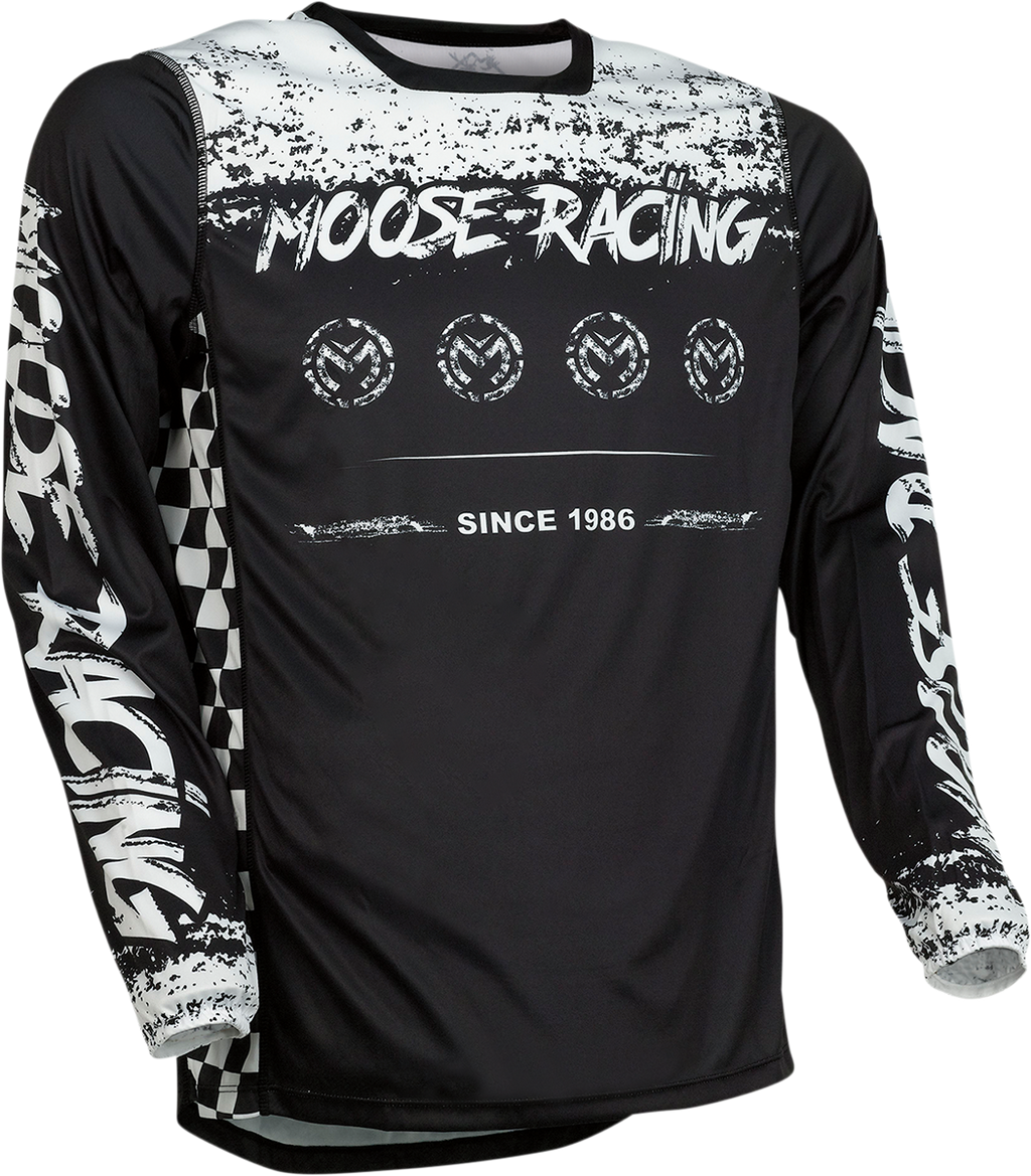 MOOSE RACING M1 Jersey - Black/White - Small 2910-6888