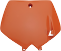 UFO Front Number Plate - Orange KT03071-127