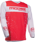 MOOSE RACING Qualifier Jersey - Red/White - 4XL 2910-6651